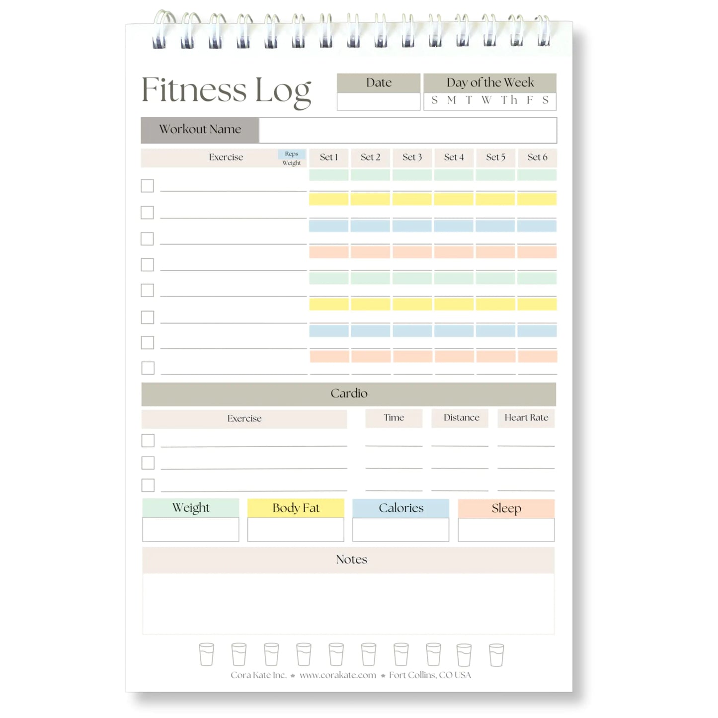 Workout Journal Planner